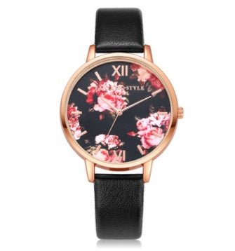Fashion Leather Strap Rose Gold Women Watch - SunneySteveFashion Leather Strap Rose Gold Women WatchaccessoriesSunneySteveSunneySteveCJZBNSLX00061-Black rose gold