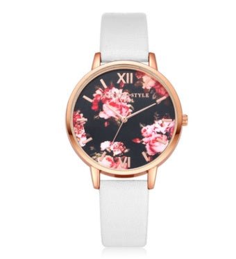 Fashion Leather Strap Rose Gold Women Watch - SunneySteveFashion Leather Strap Rose Gold Women WatchaccessoriesSunneySteveSunneySteveCJZBNSLX00061-White rose gold